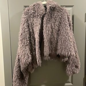 Free People Faux Fur Jacket